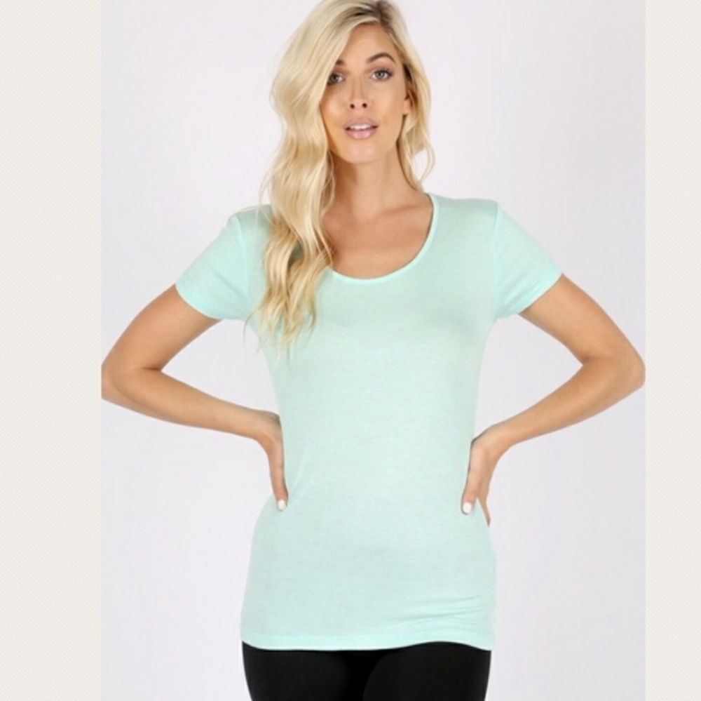 👾 Rayon Scooped Neck Tshirt